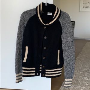 Varsity style cozy cardigan from Madewell - S